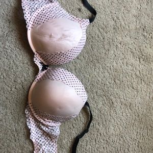 Pink and black push up Victoria’s Secret bra